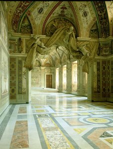 Interior with View of Sculpted Angels by Gian Lorenzo Bernini